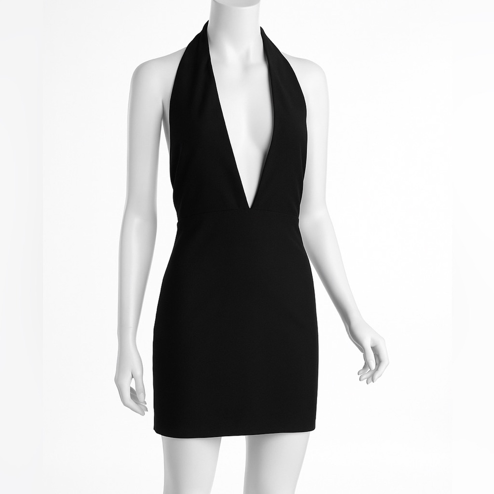 Ya-Ya Scorpio Wrap Deep V Halter Convertible Dress